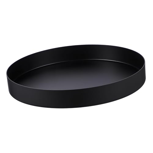 Ipetboom Bandeja Redonda de Metal Acero Inoxidable Multifuncional para Cocina Decoración y Organización Limpieza