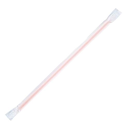 Karat [2,500 ct] 9" Giant Straws (0.31" Diameter), Individually Wrapped | Orange