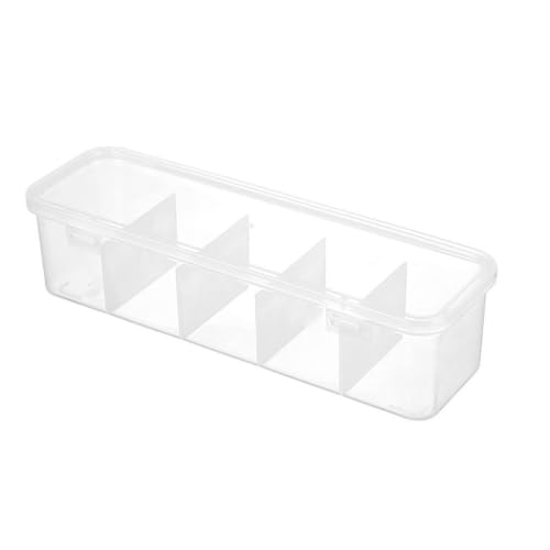 Organisateur de câbles transparent anti-nœuds, boîte de rangement bureau x3