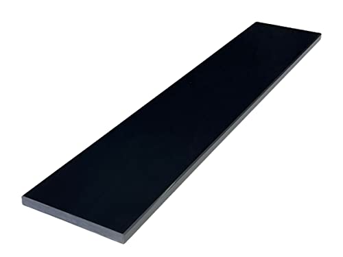 Threshold.Shop 60 inch Shower Curb Top | Super Black Engineered Marble Threshold for Schluter Kerdi Board and Tile Redi Shower Pan Systems (6