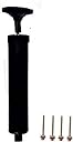OGGY SPORTS Football, Black&White Rugby Football with Air Pump, Size No-5 gallery image