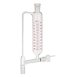 Deschem 250ml 24/40 Lab Powder Addition Funnel Borosilicate Glass Graduated Dropping Funnels with PTFE Valve