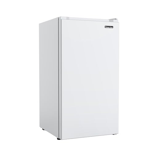 Image of Magic Chef 3.2-cu. ft. Mini Fridge in White, Small Compact All Refrigerator with No Freezer for Bedroom, Apartment, Dorm Room, Office