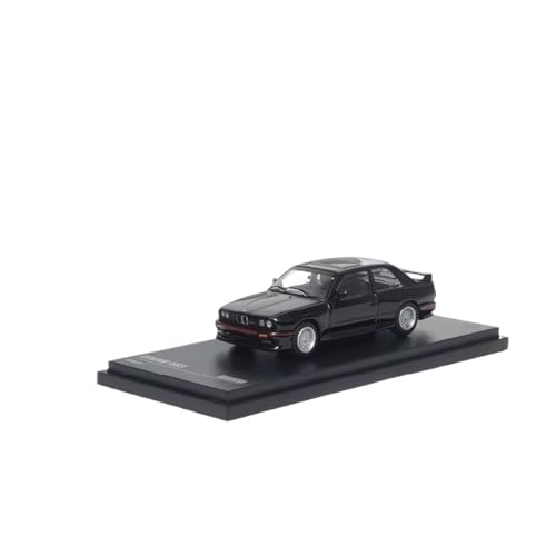 Voiture M3 E30 miniature rétro noire en alliage à l'échelle 1:64 pour collectionneurs
