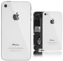 iPhone 4S Glass Back Cover Rear OEM White Full Assembly