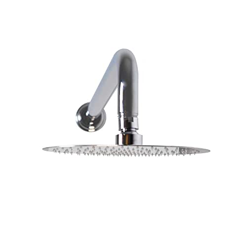 Westbrass 1/2" IPS x 19" 90-Degree Rain Shower Arm with Flange, Polished Chrome, D3703-1-26 by Westbrass - Image 4