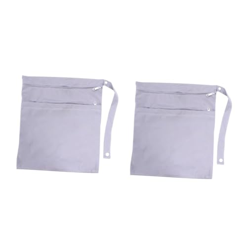 Toddmomy 2pcs Diaper Organizer Pouches Diaper Bag Tote Waterproof Wet Bag for Baby Reusable Travel Organizer Random