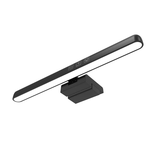 Meichoon Interruttore a sfioramento per monitor a LED Connessione USB Sorgente luminosa asimmetrica Nessun riflesso dello schermo 3 modalità di illuminazione Protezione degli occhi dimmerabile LE40