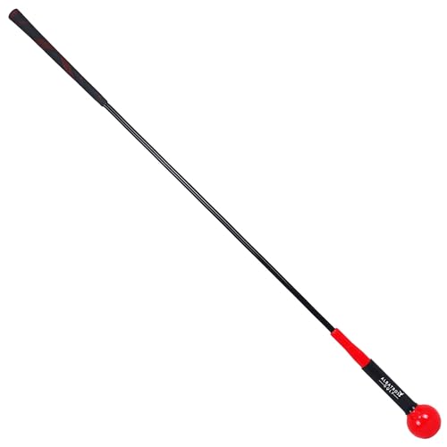 Fitvids Golf Swing Training for Strength Flexibility and Tempo Training, 48-Inch, Yellow
