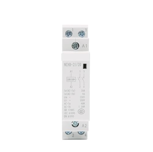 Contacteur modulaire NCH8-25A-20 2NO 230V CA pour tableau électrique