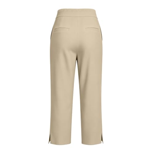 PXQIRMR Wide Leg Pants for Women Elastic Waist Ankle Trousers Khaki - image 7