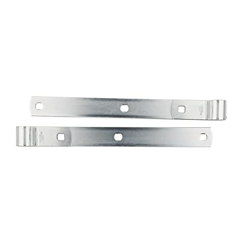 National Hardware N129-767 290Bc Screw Hook/Strap Hinges In Zinc Plated, 2 Pack,12 Inch #TOP2