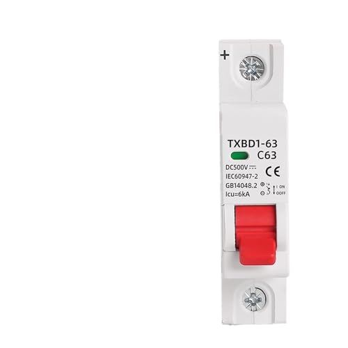 Disjoncteur solaire DC 500V 1P pour sécuriser l'électricité des panneaux du camping-car