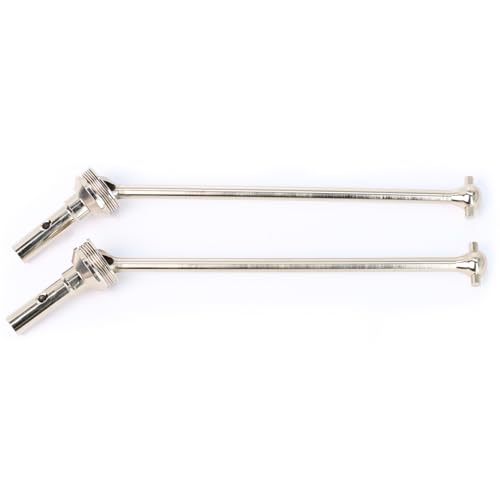 Eje de transmisión de acero reforzado para trineo 1/8 4WD plateado de alta resistencia mecánica