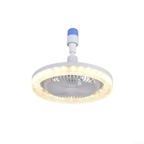 Lámpara de ventilador de techo E27 con control remoto y luz para oficina moderna