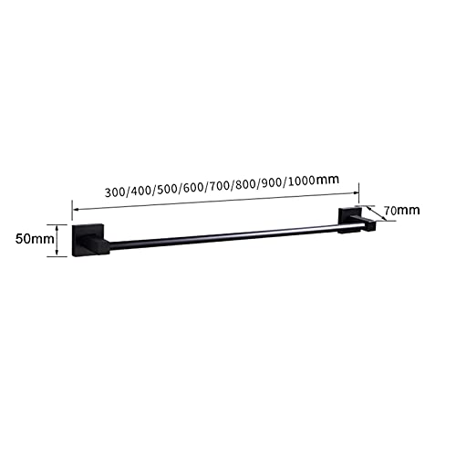 Support serviette aluminium moderne de forme carrée pour fixations murales - 3