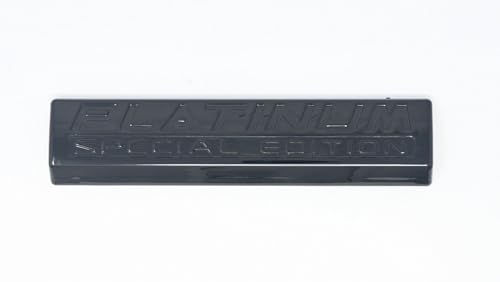 Chrome Delete Platinum Universal Car Emblem Badge Metal Logo Decal Sticker, 1 Piece, BD6003BLK