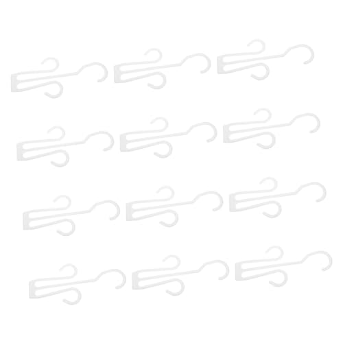 Unomor 12Pcs Plastic Shoe Hanger Rack with Double Hook Design Multi Functional Drying Hooks for Slippers and Shoes for Balconies Bathrooms and Dressing Rooms
