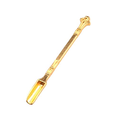 XIAOL Mini Shovel Spoon 80mm Tiny Snuff Spoon Metal Medicine Spoons for Sniffer Snuff Powder Shovel Small Medicine Spoon