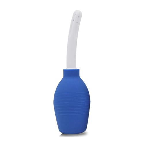 Image of Anal Douche Enema Bulb Vaginal Douche Enema Cleaner for Women's or Man's Health -for Water or Coffee Colon Cleansing, Detox and Constipation (Blue, 10.4 Ounce)