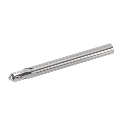Image of MYS Cermet Ball Nose End Mill -2 Flute-2mm, 2.5mm, 3mmfor Drill Press & Milling Machine,CNC Router Bits Carbide Speed Square for Medium &Low-Carbon Steel，High Speed Machine & More (R2.5-L50-D5)
