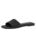 Bequeme Sandale Tamaris Damen 1-1-27123-28 Flache Sandale, Black, 39 EU