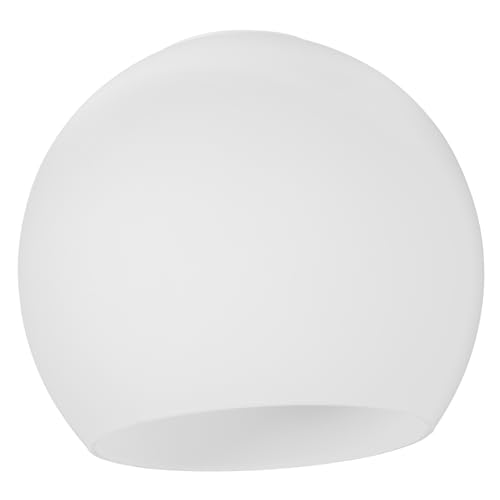 Abat-jour en verre opale pour lustre double ouverture anti-éblouissement