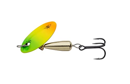 Foto von Abu Garcia Droppen Bugga Spinnerköder | Vielseitiger Inline-Spinner für Barsche, Forellen und Saiblinge | Langsames oder schnelles Einholen | Angelausrüstung für Süßwasser | Silber, 5 cm