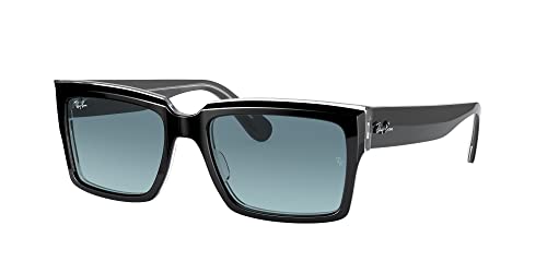 Ray-Ban RB2191 Sunglasses Bundle: RB 2191 INVERNESS 12943M Inverness Black On Transparent and Universal Anti-slip Silicone Leash