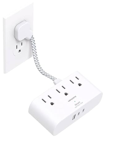 Cruise Ship Essentials, HANYCONY Short Extension Cord 1 Ft, Small