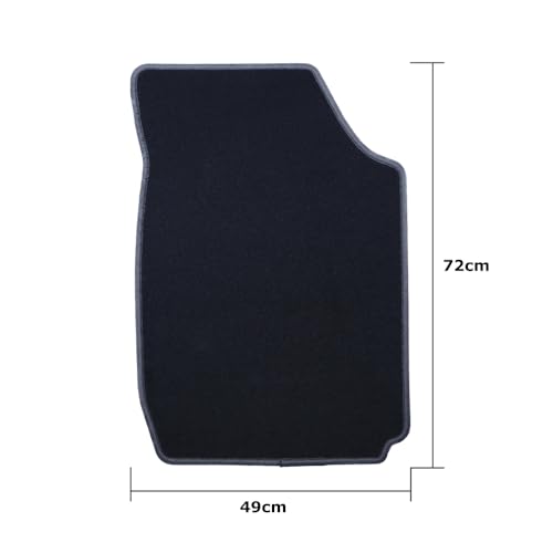 Alfombra Toyota Corolla 1997-2002 de 5 piezas con elegante ribete gris oscuro 6