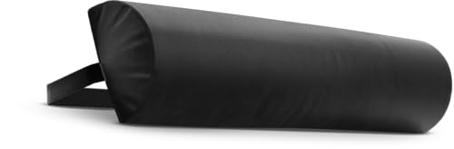 Image of Frido Wedge Neck Rest Pillow | Multipurpose Neck Pillow | Memory Foam Roll with Adjustable Strap | Relieves Neck, Knee & Lumbar Pressure | Compatible with Wedge Plus | Washable Cover, Black