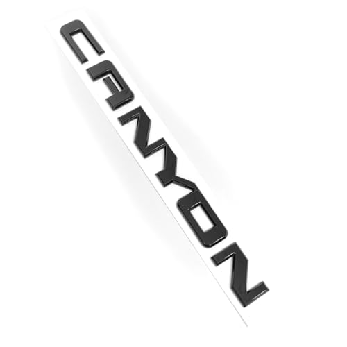 Image of 3pack Canyon Emblems Side Door Rear Tailgate 3D Badge Compatible with Canyon Denali 22900425 (Black)