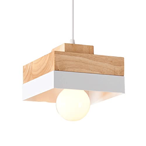Lustre en bois suspendu ajouré pour une salle à manger élégante
