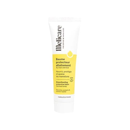 Alvadiem | Melicare Baume Protecteur Allaitement Crevasses Mamelons | Apaise, Hydrate, Prévient les Irritations | 48% Miel Médical Stérilisé Breveté | Fabrication Française, 100% Naturel | 30 g