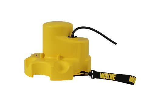 Image of WAYNE - WaterBUG AUTO 1 /4 HP 1900 GPH Auto On /Off Submersible Pump with Multi-Flo Technology - Water Removal and Transfer Pump, Yellow | Auto On /Off Switch, Drains to 1 /2 inch Surface, 23 ft. Max Head, Debris-Filtering Strainer, Fits Standard Garden Hose