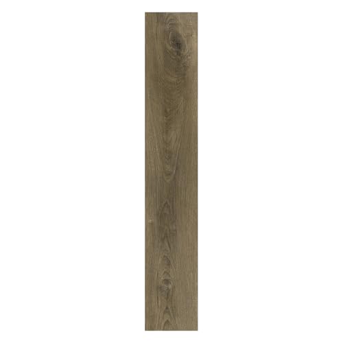 Image of Peel and Stick Floor Tile Wood Plank Look, Self-Adheisve Vinyl Flooring Brown, 20-Pack 30 Sq.Ft, Floor Tiles Peel and Stick Waterproof for Bathroom Kitchen RV Renter, 36x6inch