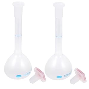 HEALSOPTHY 2 Stück Fluorierte Laborflaschen 100ml