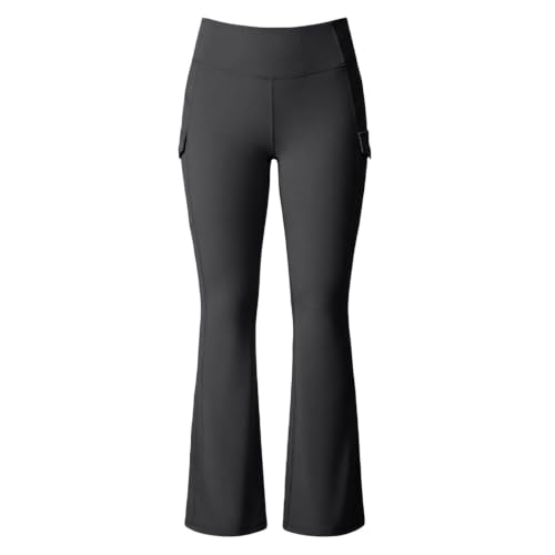 Cargo Yoga Pants for Women Fleece Lined Flare Yoga Leggings Flared Cargos - image 4