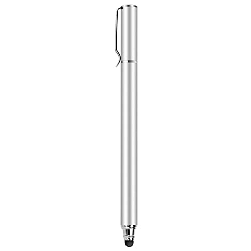 Touch Screen Pen Stylus Compatible with Samsung Galaxy Tab A9/A9 Plus/A8/A7 10.4 (2020)/A7 Lite Tablets - Fiber Tip Aluminum Lightweight Silver Color