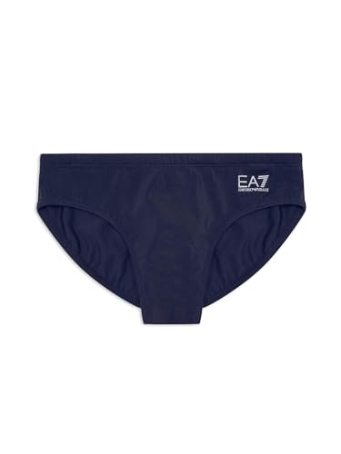 EA7 Bañador Slip Emporio Armani elegante bañador premium en azul y plata