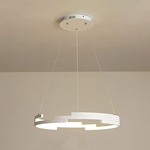 Suspension LED tricolore noire en métal avec hauteur réglable pour chambre et table