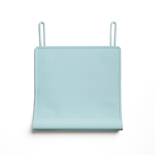 Image of The Table Tyke Silicone Placemat with Table Edge Bumper for Baby Toddler Suction Cup Safety Mat (Sky Blue)