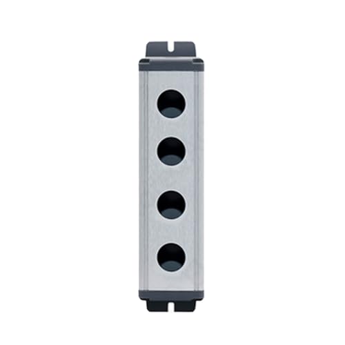 Boîte de commutation à boutons métalliques 4 trous 19mm boîtier étanche aluminium extérieur