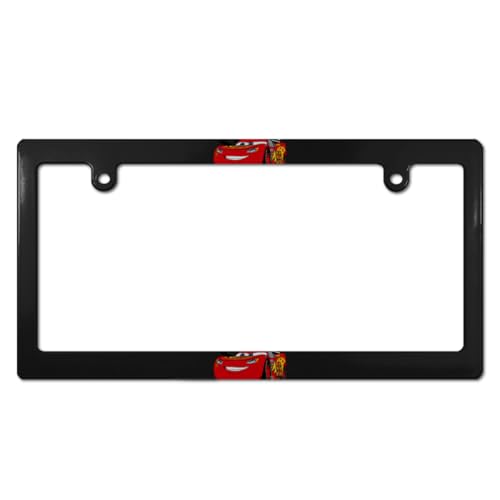 カーズ ナンバープレート フレーム ナンバーフレーム 普通車 軽自動車適用 装飾ボーダー タグ装飾 耐久性 カーアクセサリー 錆びにくい おしゃれ ?り物