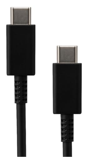 Image of 65W USB C to C Fast Charging Cable - Compatible with Samsung Galaxy S23 S22 S21 21 FE S20 A34 M14 M34 M54 M53 - Type-C Original Rapid Charging (Black)
