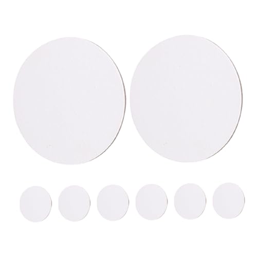 Yardwe 8pcs Round Canvas Painting Boards Artist Panels for Oil Acrylic Watercolor Art Blank Canvas for Adults DIY Crafts for Creative Projects