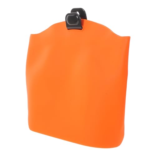 Poubelle de voiture accessoire rangement intérieur silicone orange
