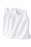 DIKMEN Girls Tank top (US, Numeric, 13, Regular) White