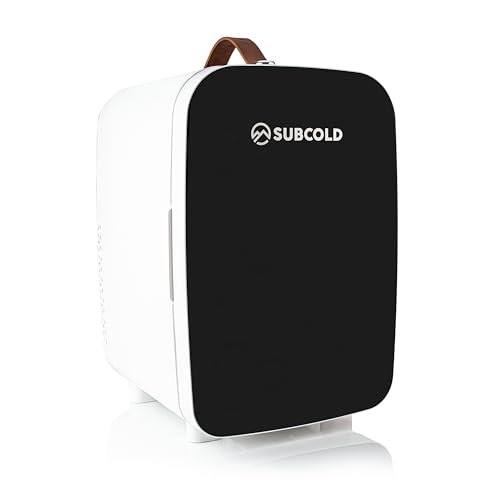 Subcold Pro15 Luxury Mini Fridge Cooler | Compact 15L Portable Small Fridge 12v & 240v | Efficient Quiet Cooling System | Ideal for Bedroom Office Beauty & Car (Black)